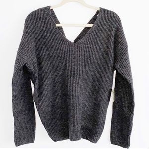 Grey Knitted Sweater Size M